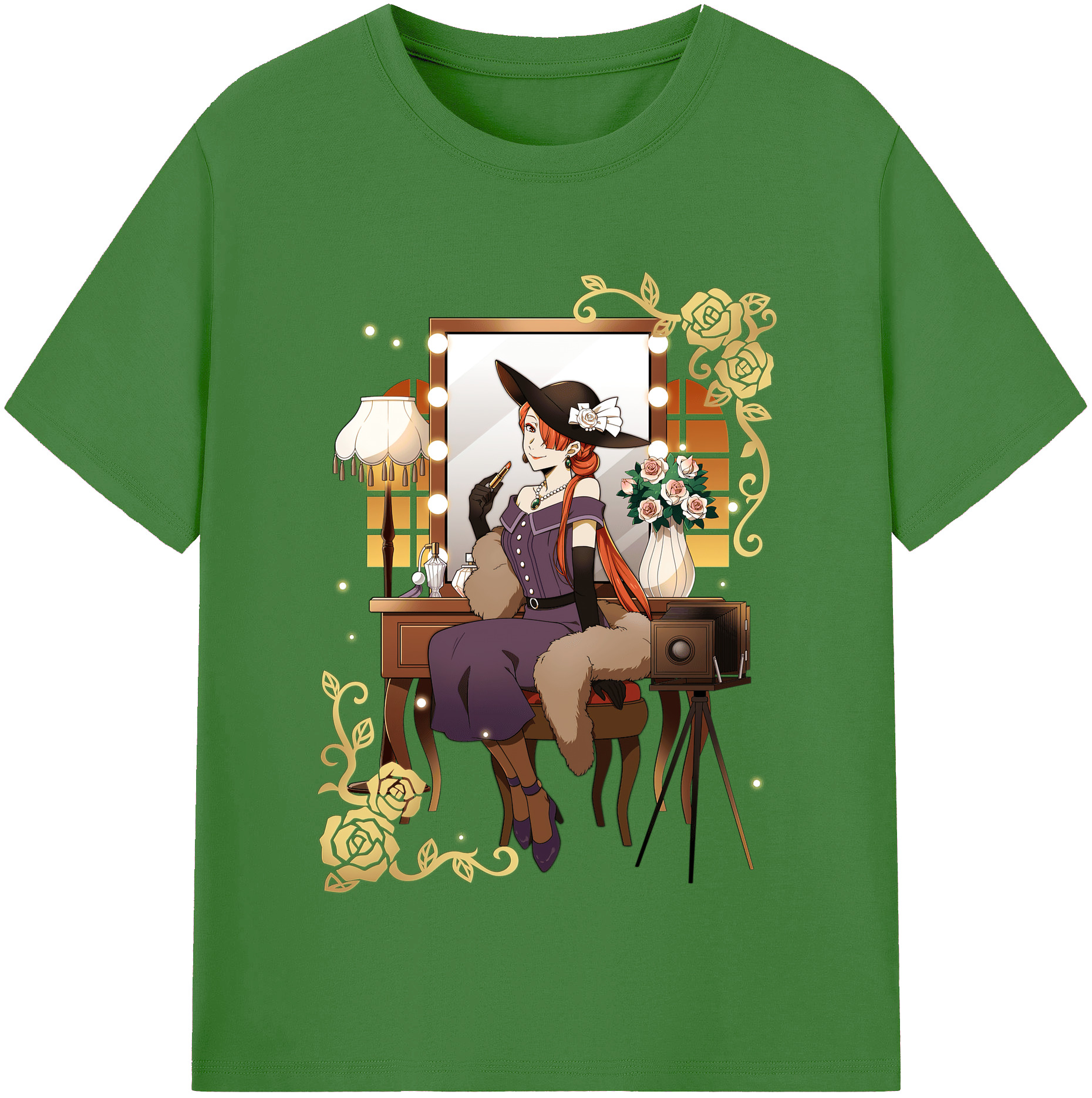 （画像用） 文豪ストレイドッグス Bungo Stray Dogs レディースカジュアルプリントTシャツ（綿100％）